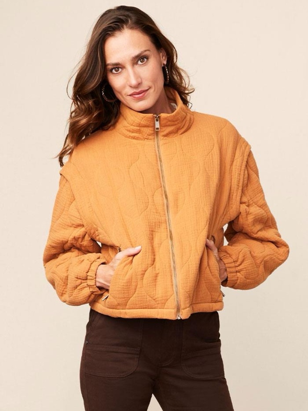 Matilda Jane Quilted Zip-Front Jacket Yarrow coat nwt Women’s size XS X SMALL